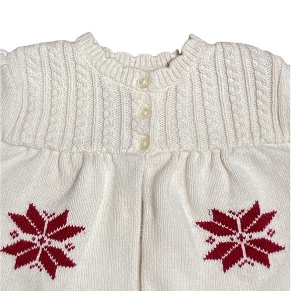 American Living Cream and‎ Red Holiday Cardigan Sweater Sz. 24M (Girls) - Picture 2 of 7